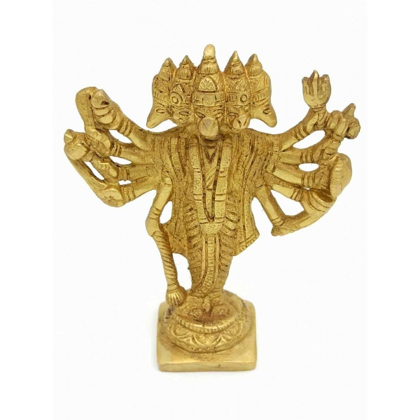Panch Mukhi Hanuman ji brass Idol 13 cm
